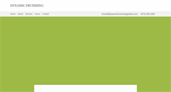 Desktop Screenshot of dynamicdrummingstudio.com