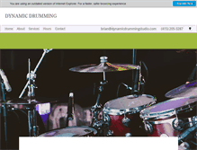 Tablet Screenshot of dynamicdrummingstudio.com